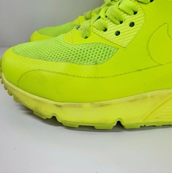 Nike Air Max 90 trainers Hyperfuse yellow USA Independence Day Volt Size 3 36 - Picture 4 of 9
